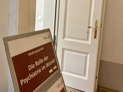 Wegweiser zum Mediengespräch "Die Rolle der Psychiatrie im Wandel" am 20.09.2023.
